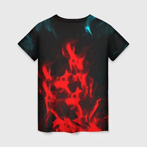 Женская футболка Rainbow six огненный стиль / 3D-принт – фото 2