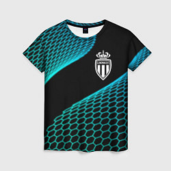 Футболка женская Monaco football net, цвет: 3D-принт