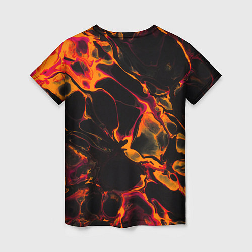 Женская футболка Burzum red lava / 3D-принт – фото 2