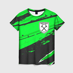 Женская футболка West Ham sport green