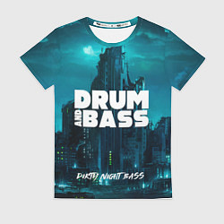 Женская футболка Dnb night