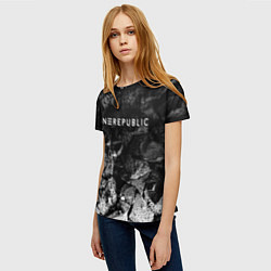 Футболка женская OneRepublic black graphite, цвет: 3D-принт — фото 2