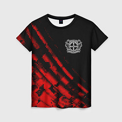 Женская футболка Bayer 04 sport grunge