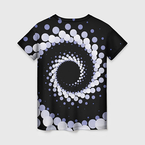 Женская футболка Спираль из окружностей / 3D-принт – фото 2