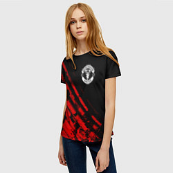 Футболка женская Manchester United sport grunge, цвет: 3D-принт — фото 2