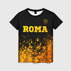 Футболка женская Roma - gold gradient посередине, цвет: 3D-принт