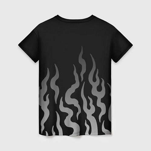 Женская футболка Ведьмак- языки пламени / 3D-принт – фото 2