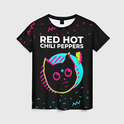 Футболка женская Red Hot Chili Peppers - rock star cat, цвет: 3D-принт