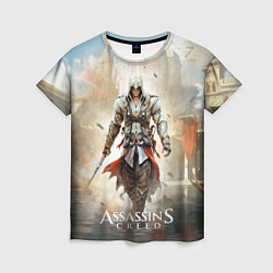 Футболка женская Assassins creed poster game, цвет: 3D-принт