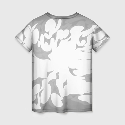 Женская футболка Burzum рок панда на светлом фоне / 3D-принт – фото 2
