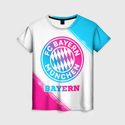 Футболка женская Bayern neon gradient style, цвет: 3D-принт