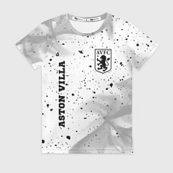 Футболка женская Aston Villa sport на светлом фоне вертикально, цвет: 3D-принт