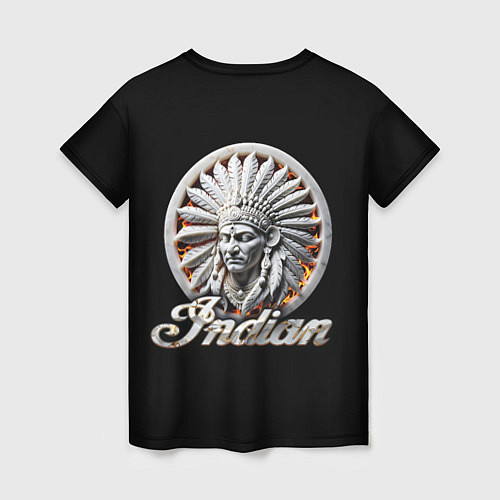 Женская футболка Indian Motorcycles FirenMarble / 3D-принт – фото 2