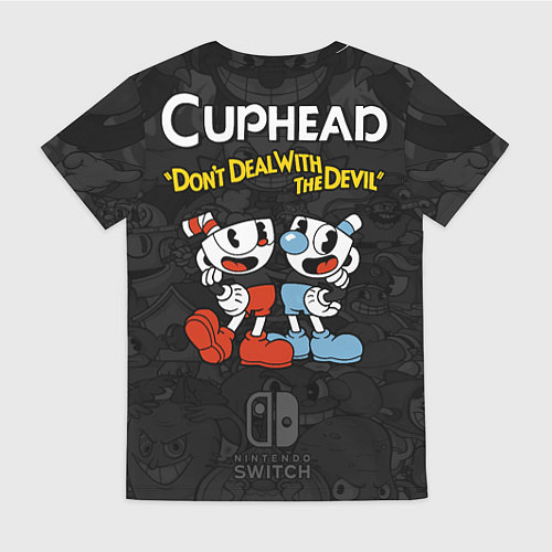 Женская футболка Cuphead - gin / 3D-принт – фото 2