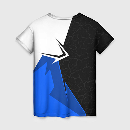Женская футболка Мерседес - синяя униформа / 3D-принт – фото 2