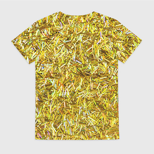 Женская футболка Золотые ленточки / 3D-принт – фото 2