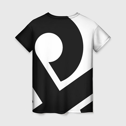 Женская футболка Cloud9 - black and white / 3D-принт – фото 2
