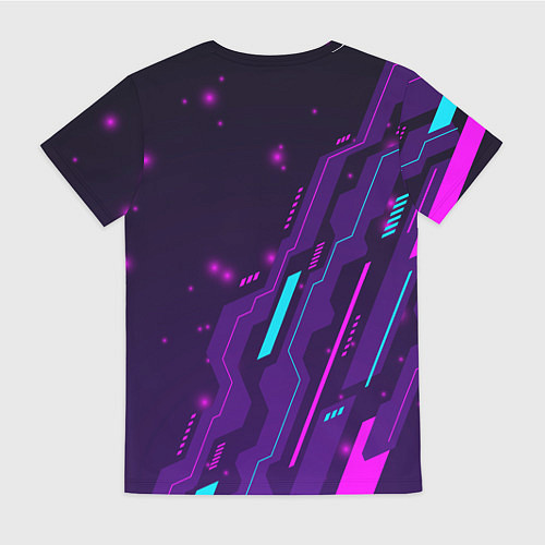 Женская футболка Forza Horizon neon gaming / 3D-принт – фото 2