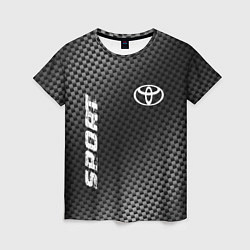 Футболка женская Toyota sport carbon, цвет: 3D-принт