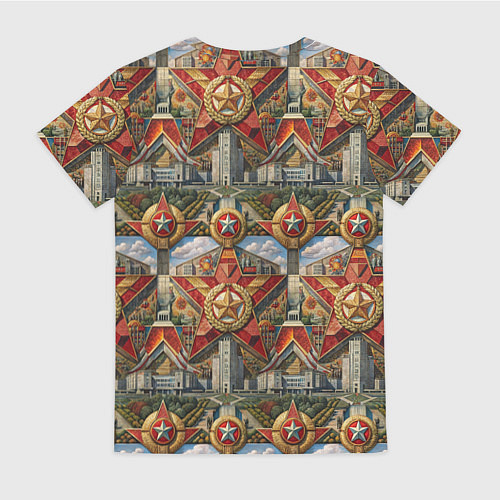 Женская футболка С днем Победы стиль СССР / 3D-принт – фото 2