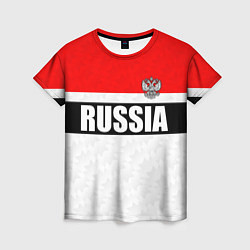 Футболка женская Россия - униформа классическая с гербом, цвет: 3D-принт