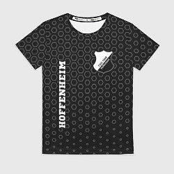 Футболка женская Hoffenheim sport на темном фоне вертикально, цвет: 3D-принт