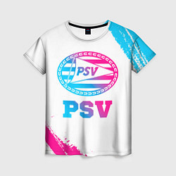 Футболка женская PSV neon gradient style, цвет: 3D-принт