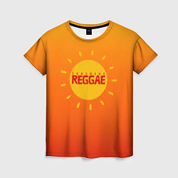 Женская футболка Orange sunshine reggae