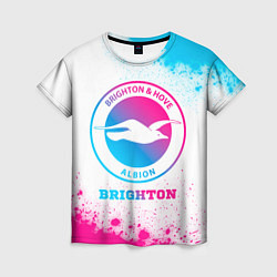 Футболка женская Brighton neon gradient style, цвет: 3D-принт