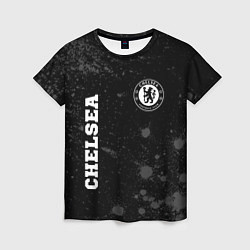 Футболка женская Chelsea sport на темном фоне вертикально, цвет: 3D-принт