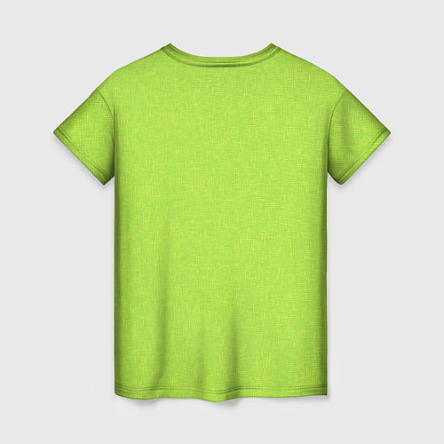 Женская футболка Яркий салатовый текстурованный / 3D-принт – фото 2