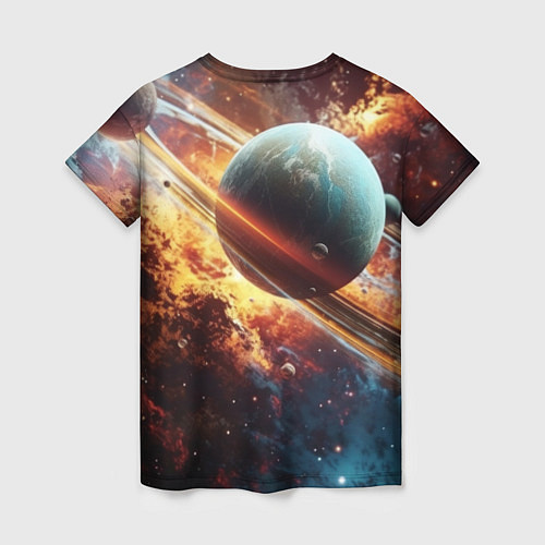 Женская футболка Большая планета / 3D-принт – фото 2