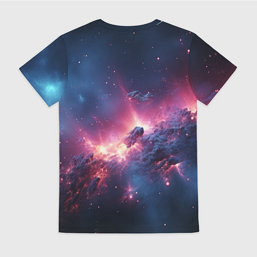 Женская футболка Взрыв в космосе / 3D-принт – фото 2