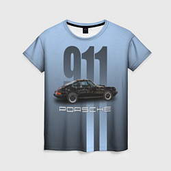 Футболка женская Винтажный автомобиль Porsche, цвет: 3D-принт