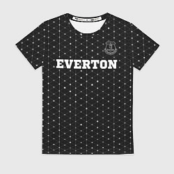 Футболка женская Everton sport на темном фоне посередине, цвет: 3D-принт