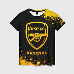 Футболка женская Arsenal - gold gradient, цвет: 3D-принт