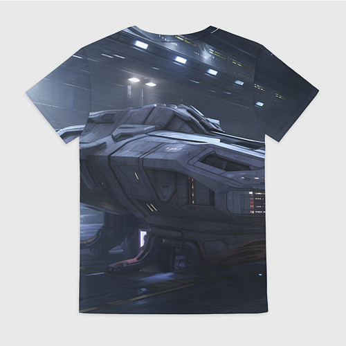 Женская футболка Mass Effect ТалиЗора и космический корабль / 3D-принт – фото 2