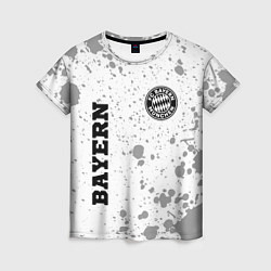 Футболка женская Bayern sport на светлом фоне вертикально, цвет: 3D-принт