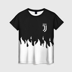 Женская футболка Juventus fire