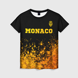 Футболка женская Monaco - gold gradient посередине, цвет: 3D-принт