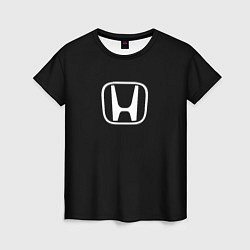 Женская футболка Honda white logo