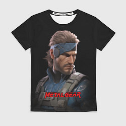 Футболка женская Веном Снейк из игры Metal gear, цвет: 3D-принт