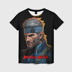 Футболка женская Веном Снейк из игры Metal gear, цвет: 3D-принт