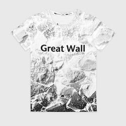 Женская футболка Great Wall white graphite