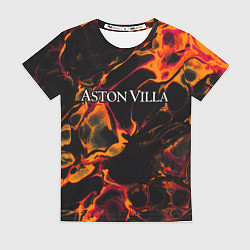 Футболка женская Aston Villa red lava, цвет: 3D-принт