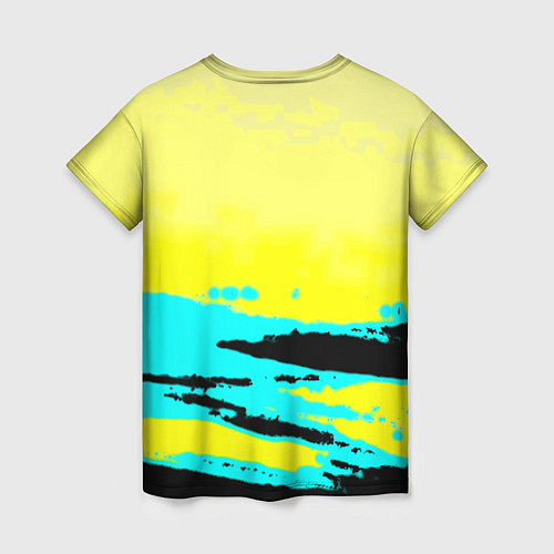 Женская футболка Nirvana краски кислотные / 3D-принт – фото 2