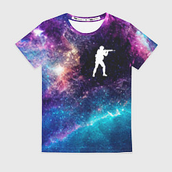 Женская футболка Counter Strike space game