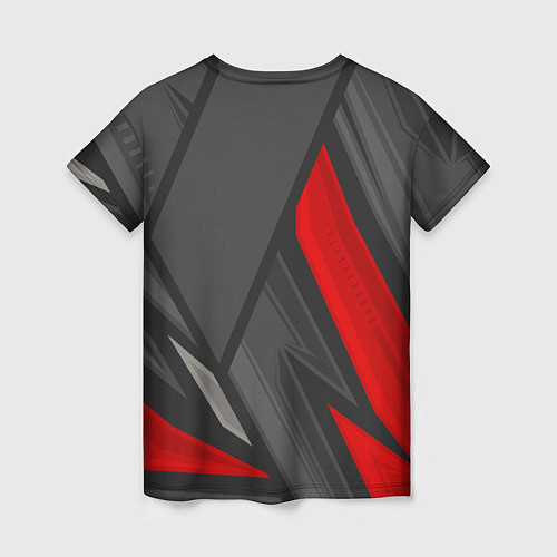 Женская футболка JoJo Bizarre Adventure red lines / 3D-принт – фото 2
