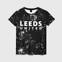 Женская футболка Leeds United black ice