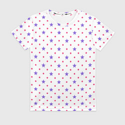 Футболка женская Красивый узор звезды, цвет: 3D-принт